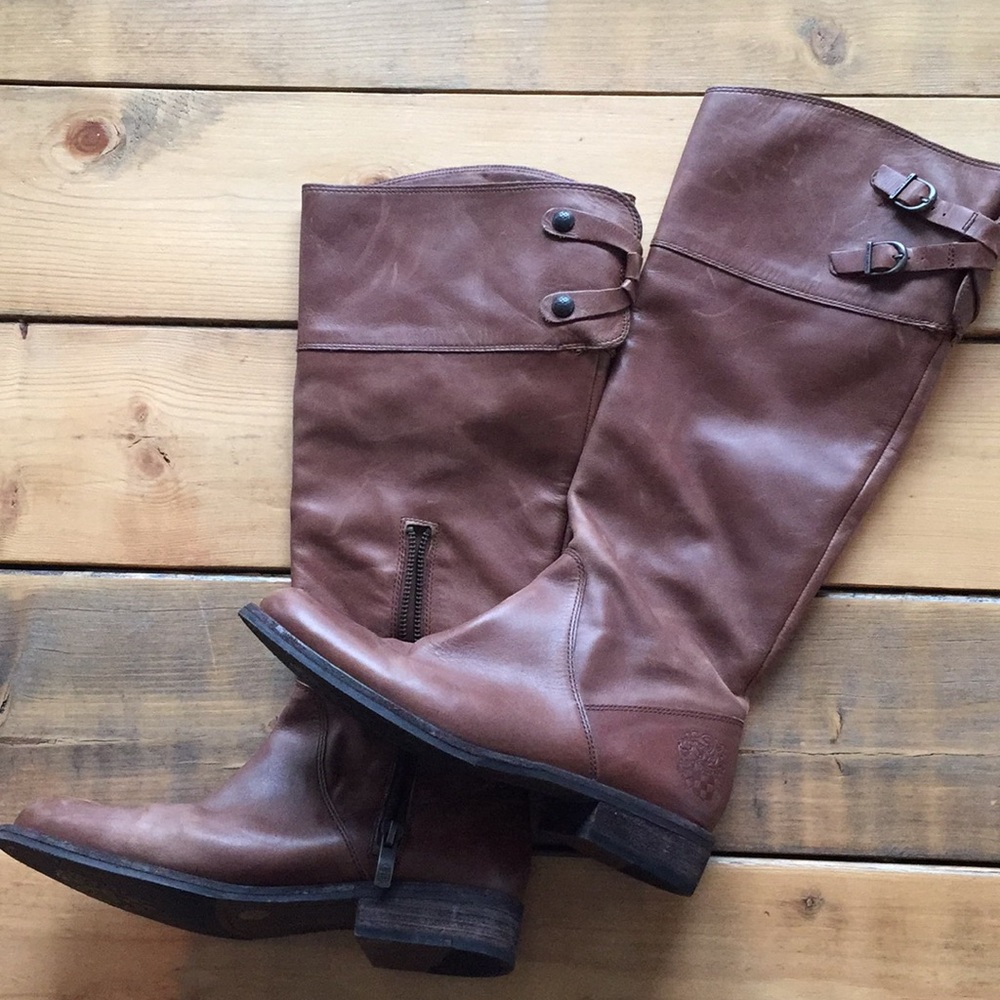 Vince Camuto Brown Leather Boots